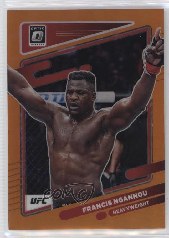 2022 Panini Donruss Optic UFC Orange Prizm 36/49 Francis Ngannou #30 xi9