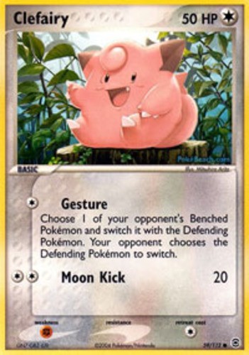 1x Clefairy - 59/112 - Common Lightly Played Pokemon EX - FireRed & LeafGreen