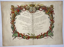 RIZZI ZANNONI 1765 ANTIQUE ENGRAVED FRONTISPIECE 18TH CENTURY