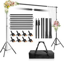 Backdrop Stand 10x7ft WxH Photo Studio Adjustable Background Stand Support