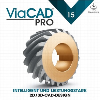 ViaCAD 2D / 3D PRO 15 Version Dauerlizenz 1-PC  Key Download EAN: 4262502011175