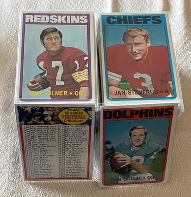 1972 TOPPS FOOTBALL #1-90 - PICK YOURS - $1.32 Combined Flat Rate Shipping!!!!!