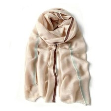 Luxury Cashmere Pashmina Style Shawl - Silk  Wool Blend Scarf, Lightweight S...
