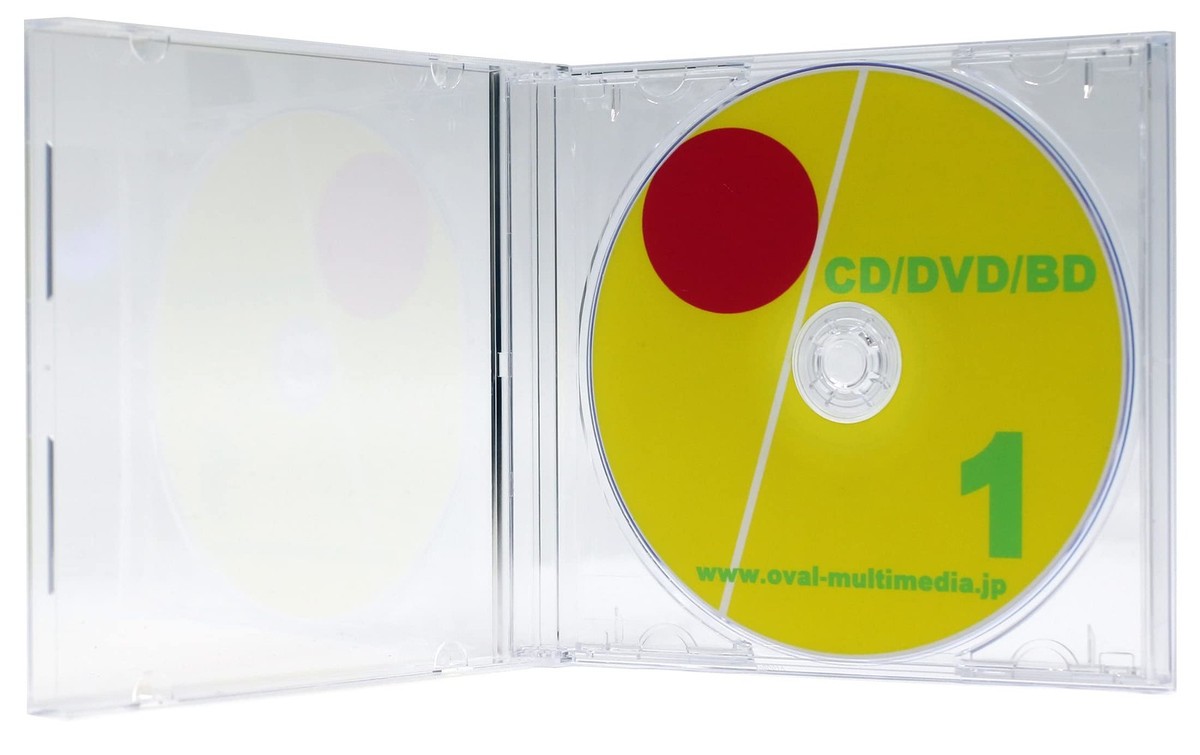 Japan 2X1 Cd Wide Clear Case 12.4Mm Thick Jewel Case No Logo For
