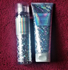 Bath  Body Works "PLATINUM" Fragrance Mist  Body Cream Set