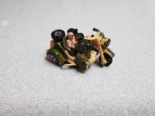 Micro Machines Miniature German BMW R75 Side Car Motorbike Motorcycle Custom WW2