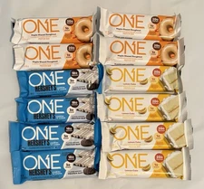 (12) ONE Protein Bar Mix, Maple Donut, Lemon Cake, Cookies & Cream