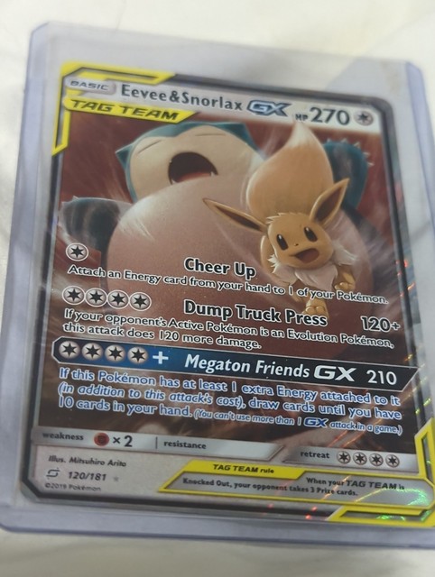 Eevee & Snorlax GX #120 (Team Up (2019))
