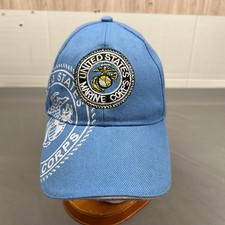 Unbranded United States Marine Corps Logo Cap Adult Adjustable Blue Hat