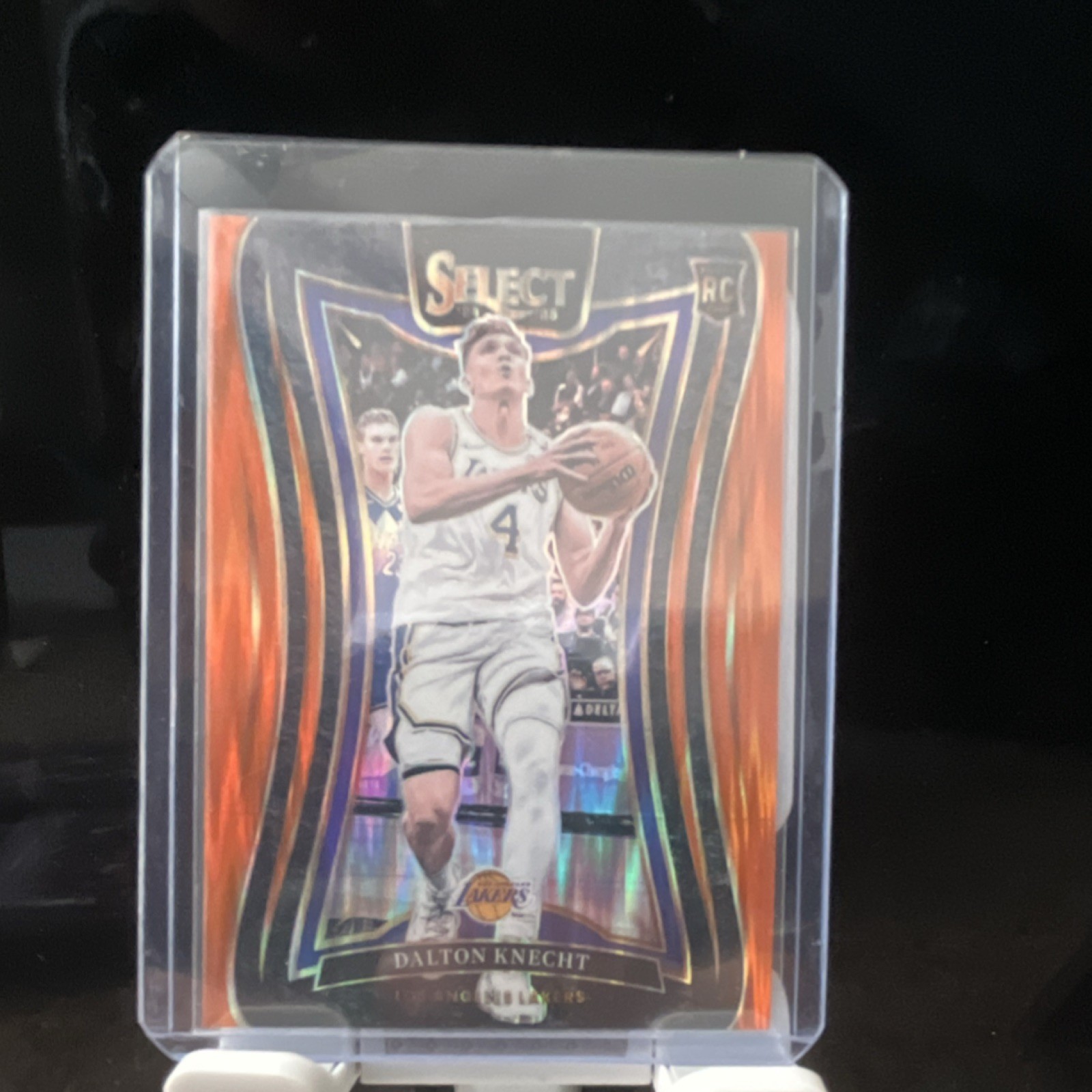 Panini 2024-25 Select Dalton Knecht Rookie Orange Flash Prizm #373 Lakers NBA
