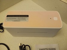 Phomemo PM241-BT Bluetooth Shipping Label Printer with Cords Manual - WORKS GOOD