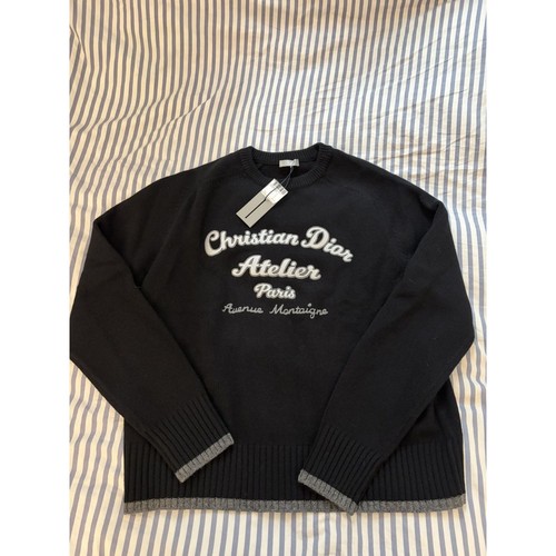 Dior Atelier Logo Knit Sweater – Black