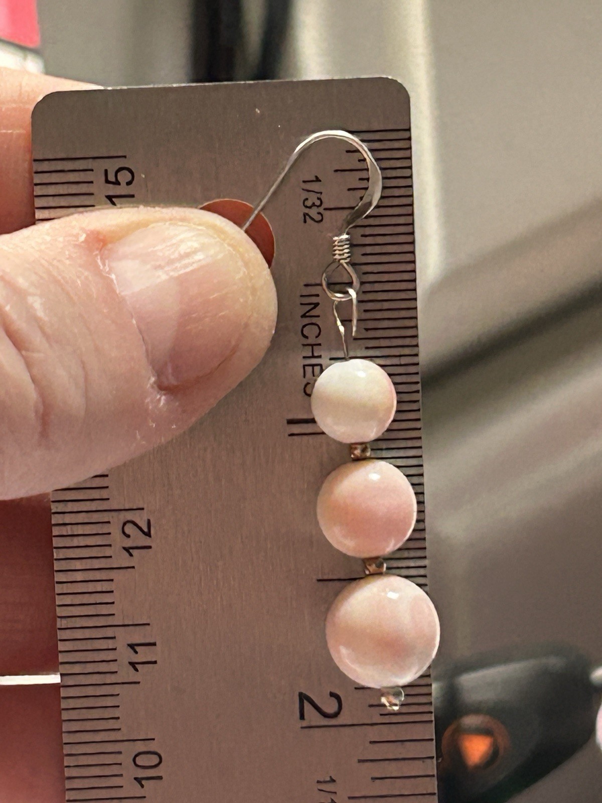 Sterling Silver Conch Shell Earrings - image 9