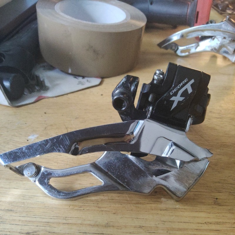 Shimano Deore XT FD-M781 Dual Pull 3x 10 Speed Front Derailleur  34.9mm clamp 