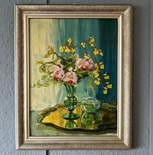 Ölgemälde, Blumen ,Stillleben, signiert & gerahmt