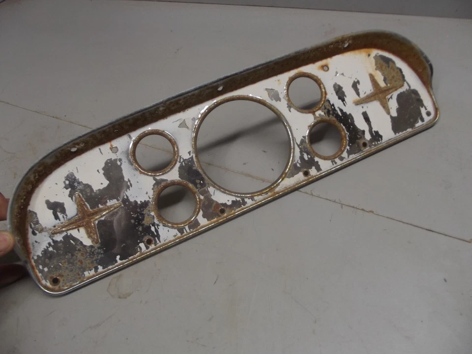 Fabricante de equipos originales 1957 1958 1959 1960 Ford Truck F100 F250 cuadro de instrumentos tablero bisel Foto 4 de 4