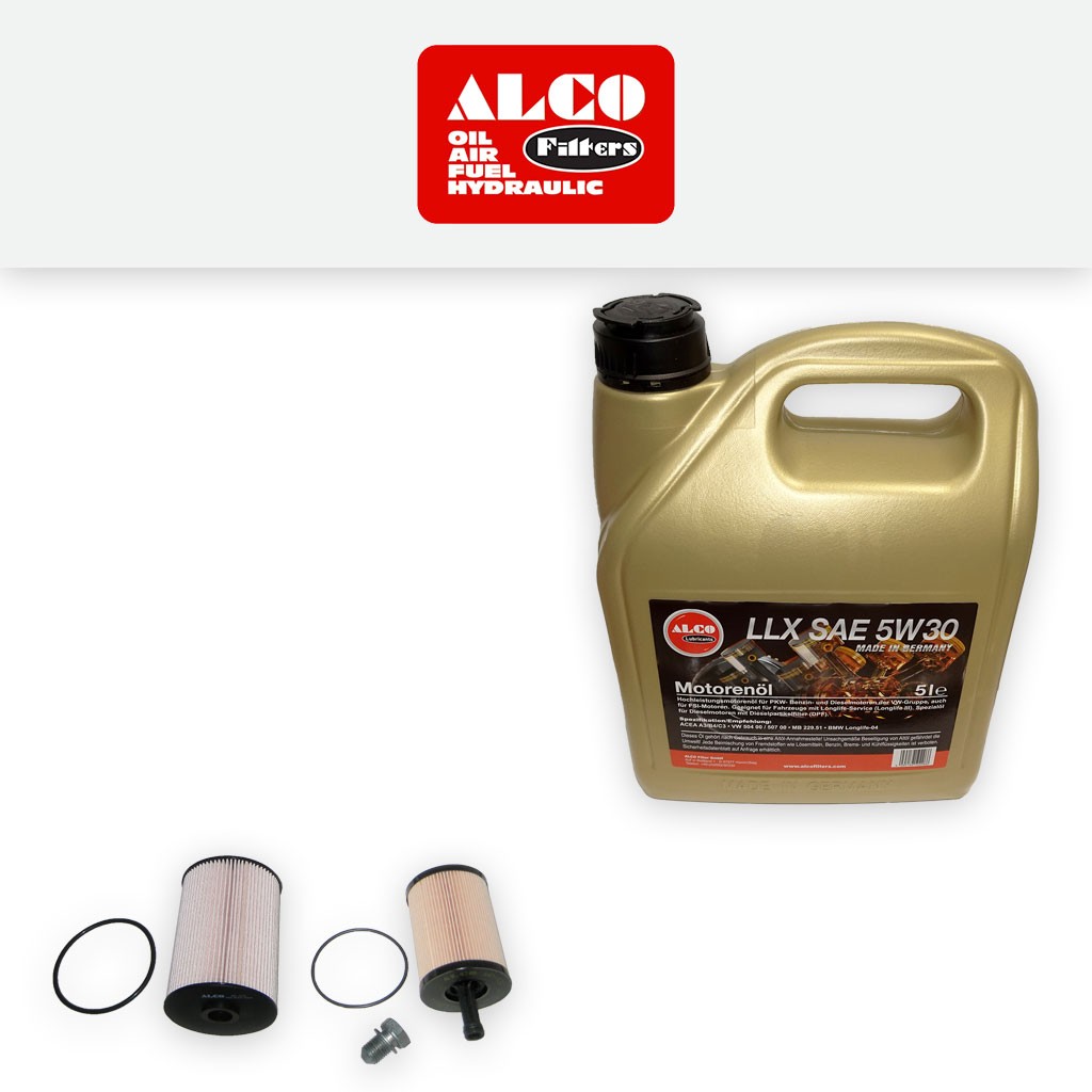 SERVICE KIT for SKODA OCTAVIA 1Z 1.9 TDI OIL FUEL FILTERS MANN +OIL (2006-2010)