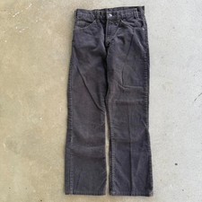 VINTAGE 1980s BROWN LEVIS CORDUROY PANTS 28X30