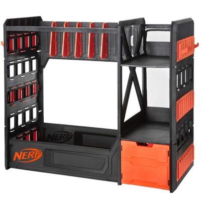 Nerf Elite Blaster Rack - Storage for up to Six Blasters, One Size, Black 