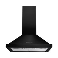 Rangemaster 60cm Chimney Cooker Hood - Black & Chrome RHDC60BLC
