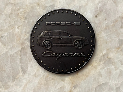 PORSCHE CAYENNE OFFICIAL CHRISTOPHORUS CALENDAR COIN TOKEN 2003