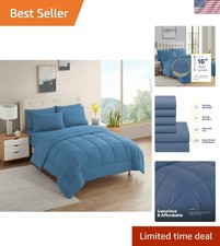 Ultimate Comfort RV Short Queen Bedding   7-Piece Set with Stay-Put Fitted Sheet