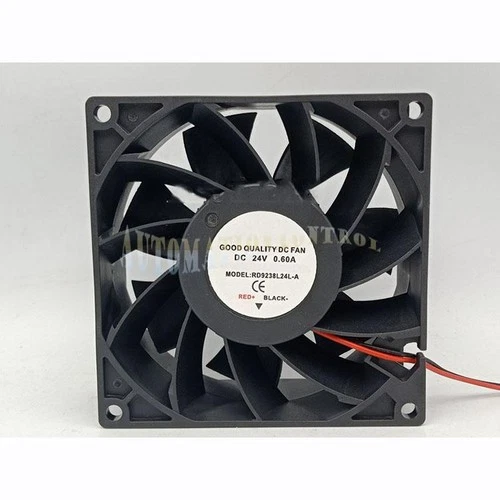 For RUNDA RD9238L24L-A DC24V 0.6A 92*92*38mm Inverter Cooling fan 2-wire