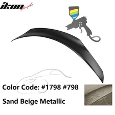 Fits 15-21 Benz W205 C-Class 4Dr Sedan PSM Style Trunk Spoiler ABS Painted #1798