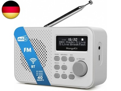 MD2 PLUS Tragbares DAB/DAB+/UKW Digitalradio,Bluetooth-Streaming,40