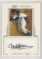 2003 Fleer Avant Auto Silver /75 Carlos Pena #AAC/CP Auto