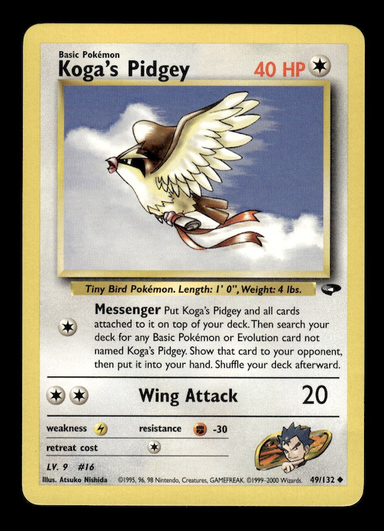 Pokémon TCG Gym Challenge Koga's Pidgey 49/132