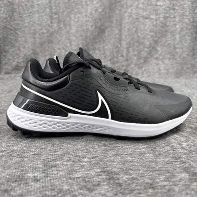 Nike React Infinity Run Golf Shoes Black White Spikeless Mens Size 8