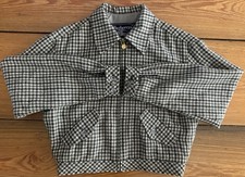 Vintage Burberrys London Wool Alpaca Plaid Jacket Women 4 Made USA 80s Rare
