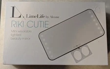 LimeLife by Alcone - Riki Cutie Rechargeable Beauty Mirror White NEW MSRP $70+