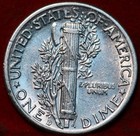 Uncirculated 1939-D Denver Mint Silver Mercury Dime — photo 2