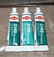 3 TUBES~DOW DOWSIL Adhesive Sealant 3140 RTV 100ml **EXP. 2021, 2022 & 2023