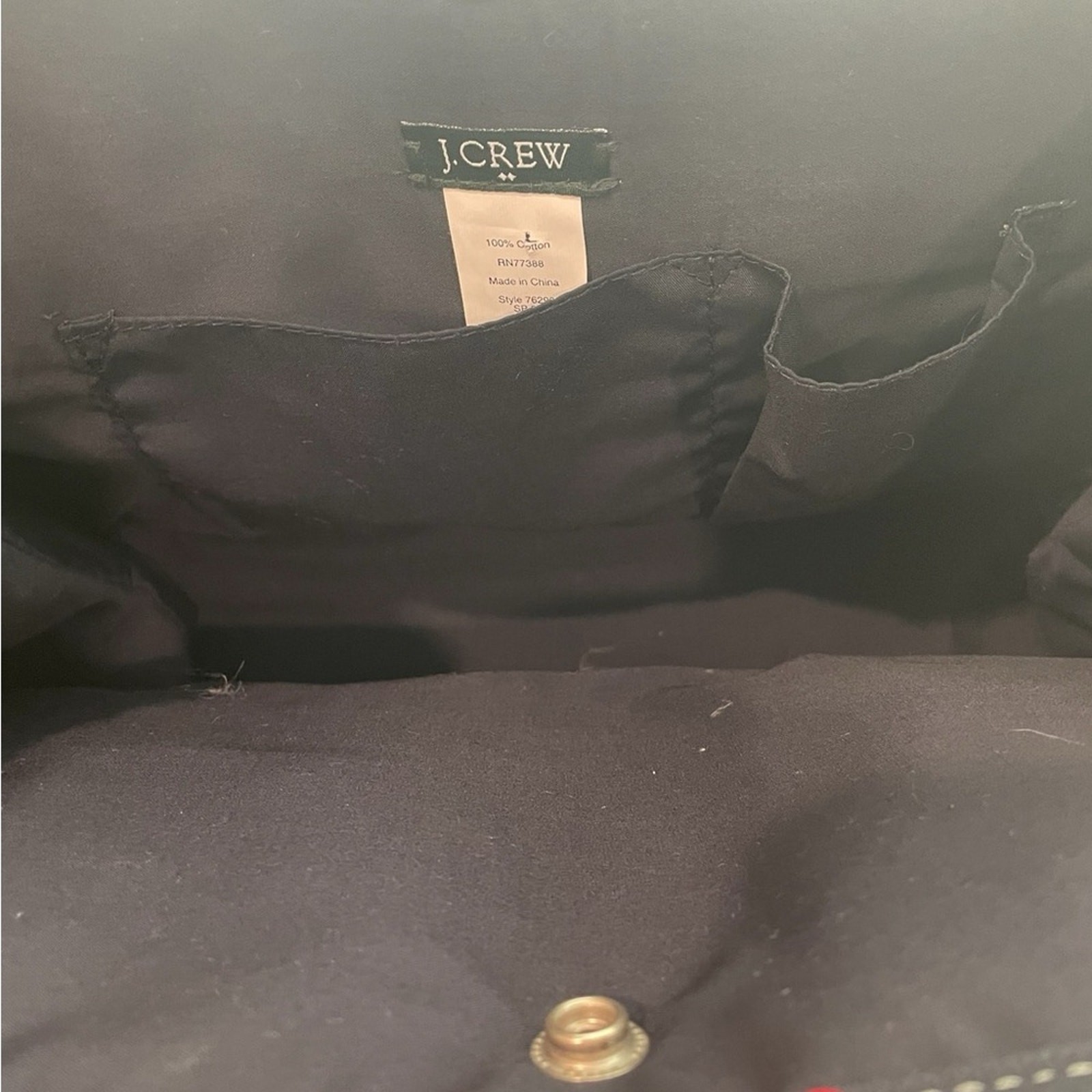 J. CREW Structured Statement Tote – Patchwork Pla… - image 9