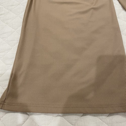 Cider Pants Wide Leg Pull On Elastic High Waist Ribbed Tan Size XL - Picture 2 of 6