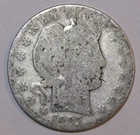 1907-D Barber Half Dollar - About Good - #9805D