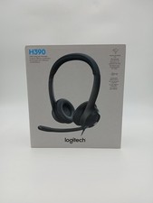 Logitech H390 Headset Wired USB-A Computer Headset Black Noise Cancel Mic NEW
