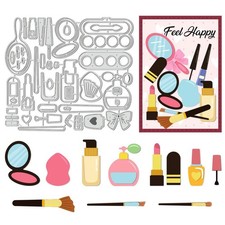 48Pc Cosmetic Gifts Cutting Dies for Card Making Metal Paper Embossing Die Cuts