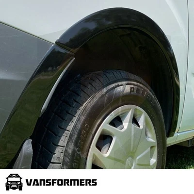 VANSFORMERS Ford Transit Custom MK1 2012-2018 Wheel Arch Trims Gloss Black Fender Flare