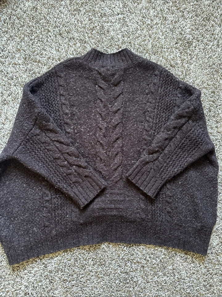 Suéter Boho Cuello Alto Marrón World Market, Talla Única Foto 3 de 4