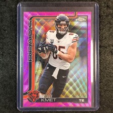 2025 Topps Chrome Football COLE KMET Base Pink Wave 188/250 #51