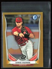 Chris Owings 2014 Bowman Chrome Mini Gold Refractor /25 #BM-AD3 Arizona