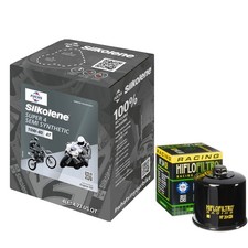 FZ600 FZ6 Fazer Oil and RC Filter Kit Silkolene Super4 10w40 Yamaha FZ 600 2007