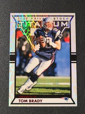 Tom Brady 2002 Private Stock Titanium Red Flamethrower #/275