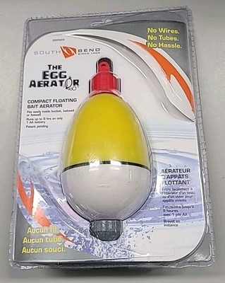 Eggaerator Bait Bucket Aerator for Minnows No Wires Just Floats  FREE SHIP 