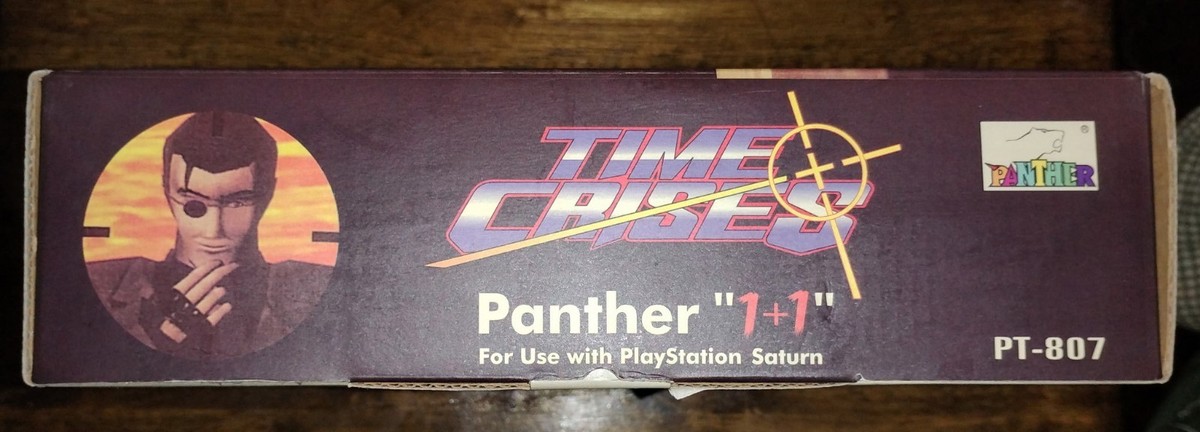 Rare Playstation 1 / Sega Saturn Panther 1+1 Light Gun Time Crisis