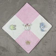 Blankets and Beyond Baby Lovey Bunny Bear Puppy Frog Security Blanket Plush HTF